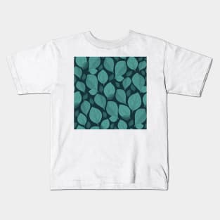 Basil Leaf Pattern Kids T-Shirt